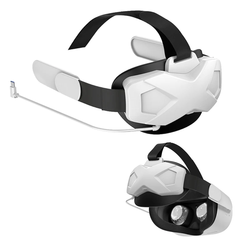 

Регулируемый ремешок на голову для очков Oculus Quest 2 VR, перезаряжаемый аккумулятор для мобильного телефона 5000 мАч, аксессуары для Quest 2 VR