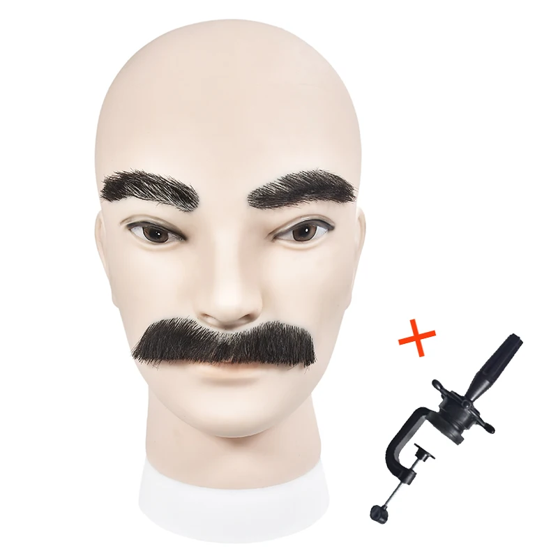 Манекен-голова из мягкого ПВХ для макияжа с манекена тренировки бороды мужской