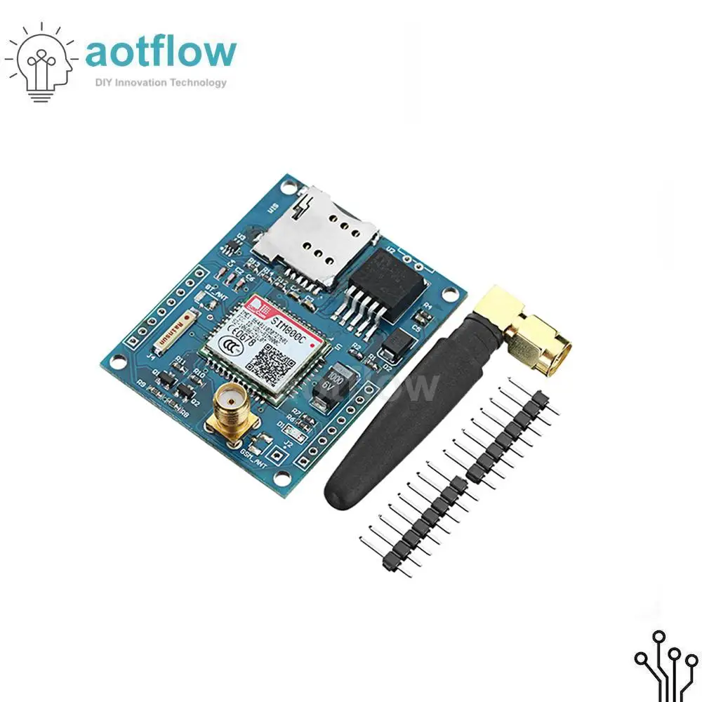 Макетная плата SIM800C модуль GSM GPRS Поддержка сообщений Bluetooth TTS DTMF четыре диапазона