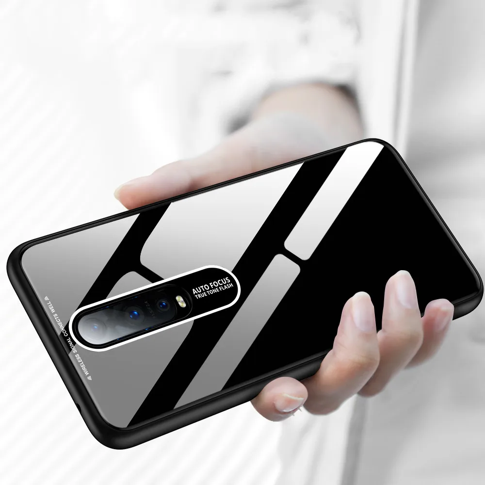Luxury Acrylic Hard Case For Oppo R17 RX17 Neo K1 Soft Protective TPU Edge Phone Back Cover Pro R17Pro |