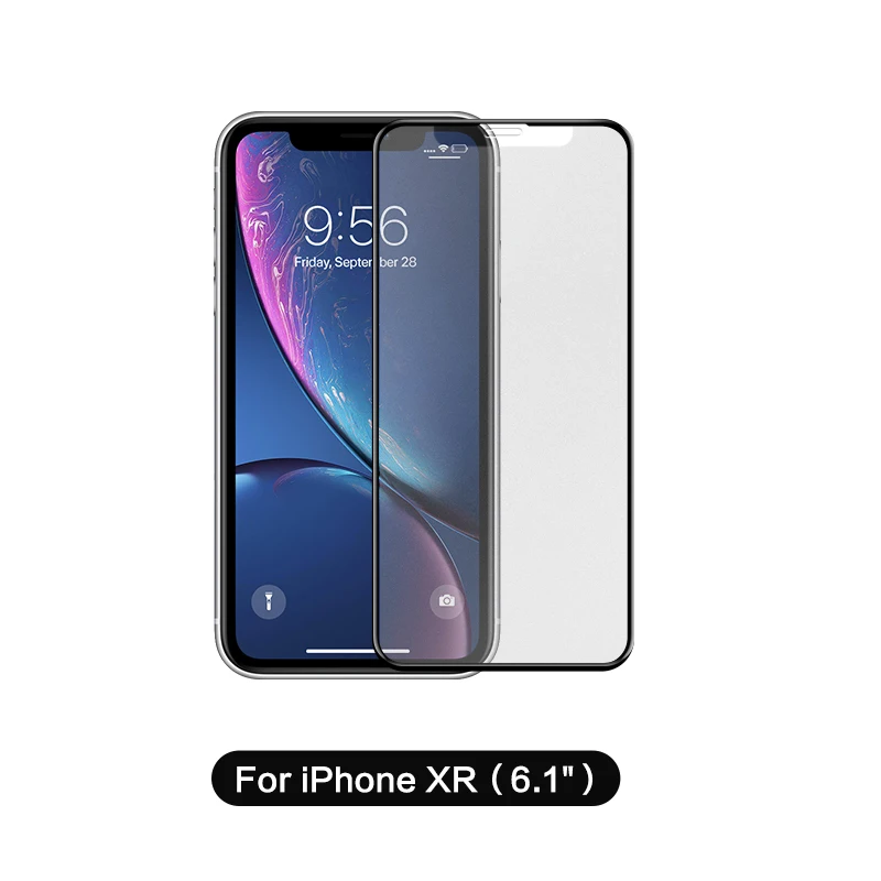 for iphone XR SmartDevil, матовое закаленное стекло для iphone 11 pro max, полное покрытие, защитная пленка, защита экрана 3 H, изогнутая, HD, жесткая пленка - Цвет: for iphone XR