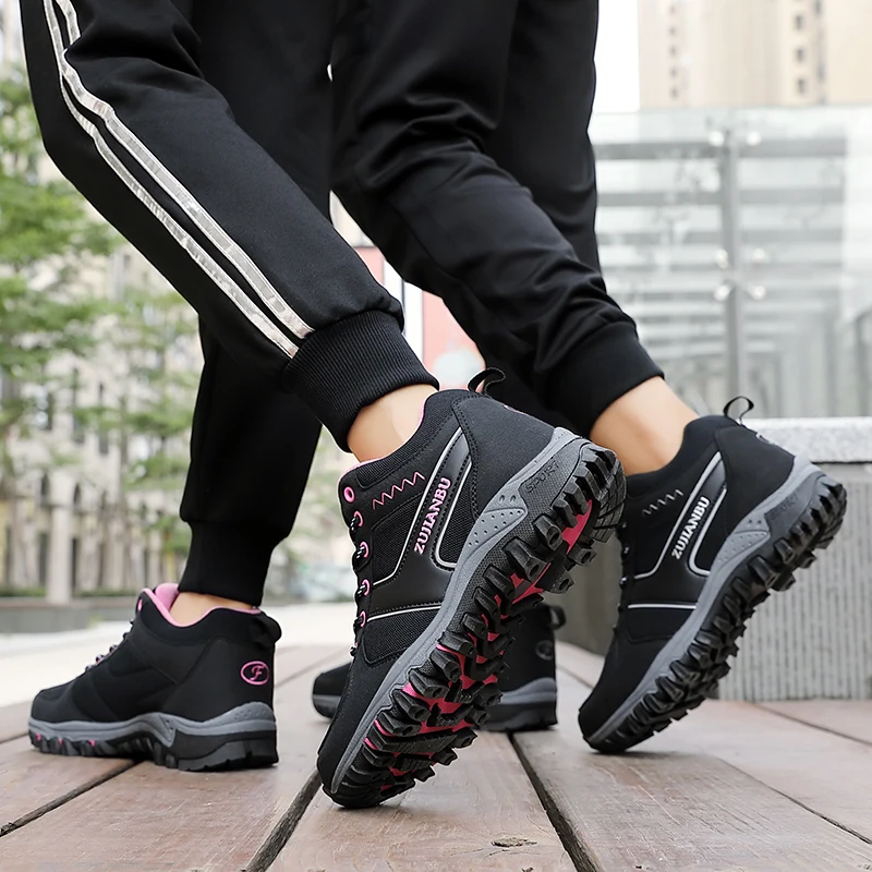 Мужские и женские зимние походные ботильоны бутсы ботинки Уличная обувь для