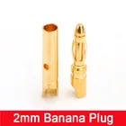 Тонкие 2 мм банановые штекеры (короткие) 20A 7U толстые Позолоченные разъемы клеммы DIY модельные аксессуары