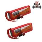 Аккумулятор высокой емкости 7,4 В для Wltoys 114 144001, пульт дистанционного управления, запчасти для автомобиля, лодки, 2S, 7,4 В, 3300 мАч, литий-полимерная батарея с T-образной вилкой