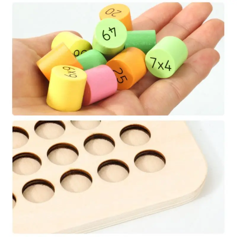 

Wooden Double Sided 99 Multiplication Formulas Table Children Jigsaw Toy DXAD