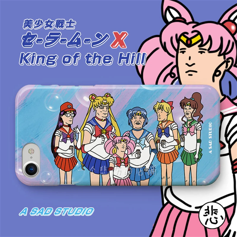 Аниме Сейлор Мун мультфильм сад Экспрессия печатных чехол для мобильного