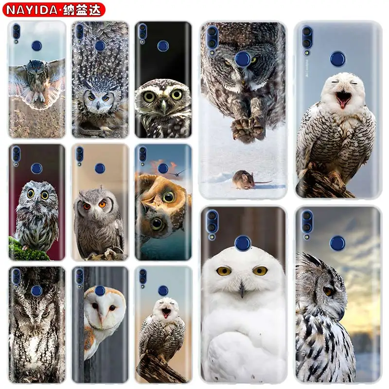 

Soft Case for Huawei Honor 30 20 Pro 10 9 Lite 30s 10i 9a 8a 7a X10 8x Cover Snowy Owl