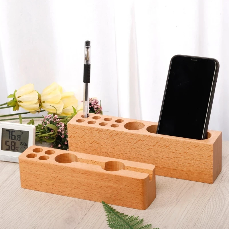 

Office Decorations Wooden Crafts Wooden Pen Holder Storage Photography Photos Props Table Stationery Pen Holder