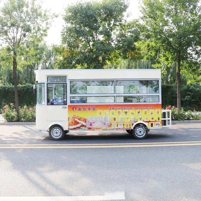 Уличная распродажа кофейный терминал фургон для общественного питания пицца