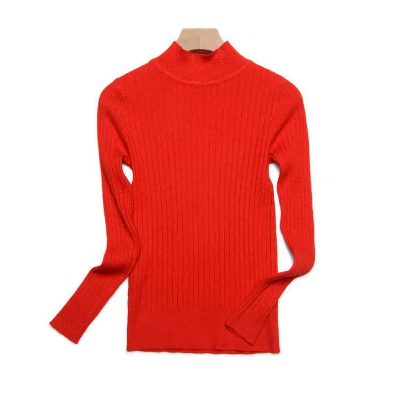 11 цветов одноцветные базовые вязаные свитера для женщин 2019 осень зима длинный