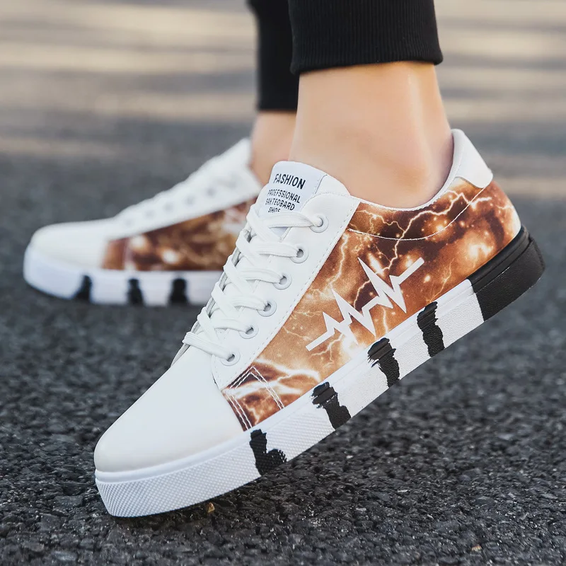 Мужские кроссовки на вулканизированной подошве модная повседневная парусиновая