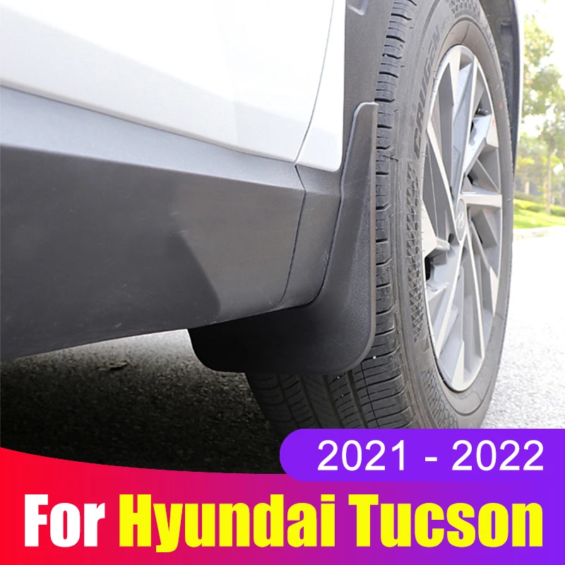 

For Hyundai Tucson 2021 2022 NX4 Hybrid Car Mudflaps Mud Flaps Splash Guards Mudguards Mud Flap Front Rear Fender Protector 4pcs