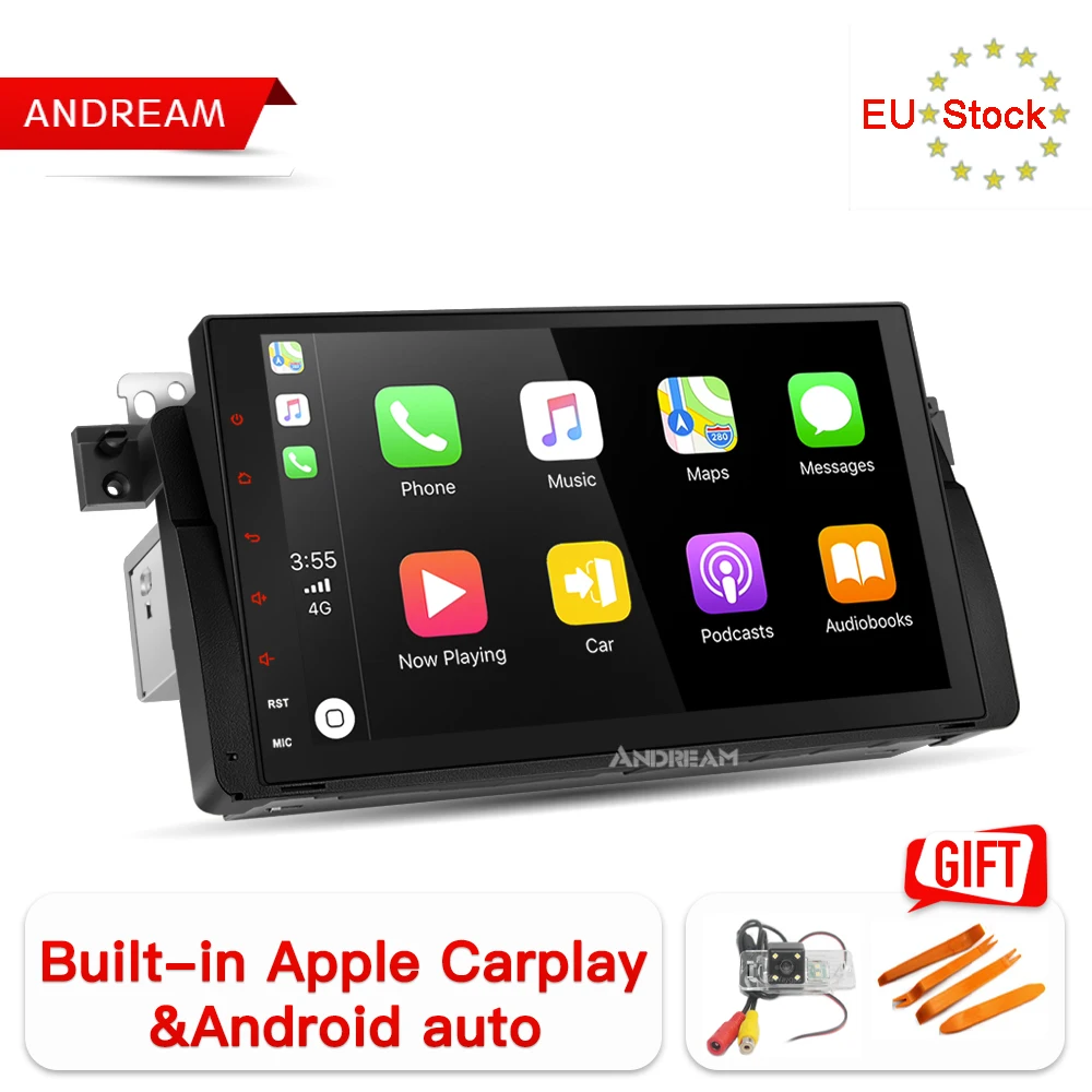 Andream Android 8 1 Автомобильный плеер стерео радио IPS экран GPS навигация для BMW/E46/M3/MG/ZT