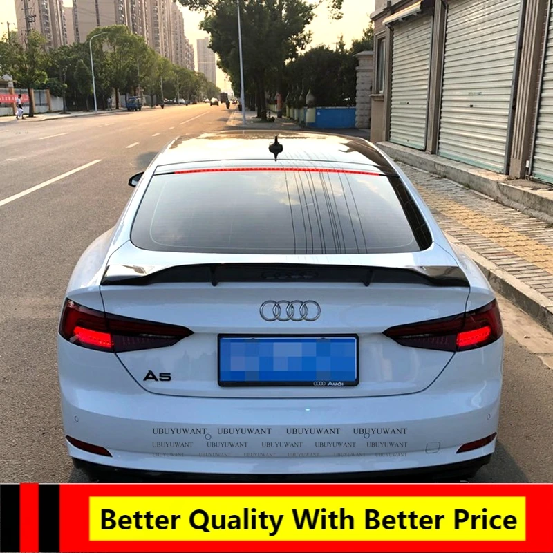 

EPFBSQP For Audi A5 2017-2021 Car Rear Trunk Spoiler High Quality CARBON FIBER Car Tail Wing Decoration