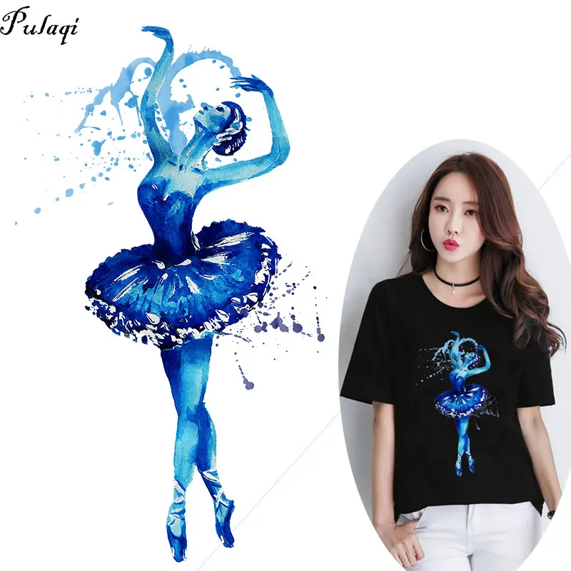 Термо-Стикеры для одежды на одежде модные балетные нашивки девочек в полоску