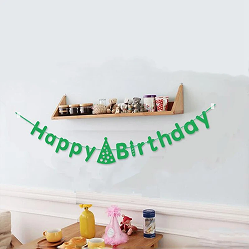 Креативный праздничный баннер с надписью Happy Birthday Висячие Вечерние Декорации