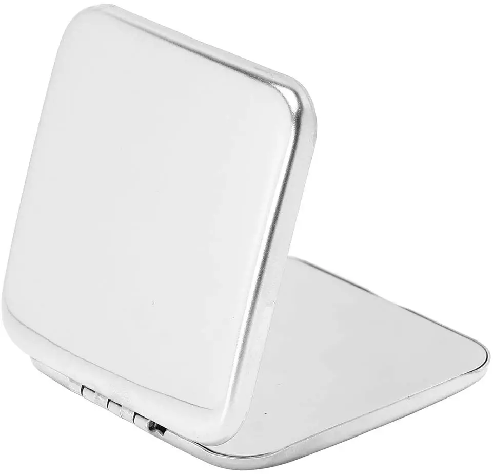 Небьющееся ультратонкое складное портативное зеркало из нержавеющей стали