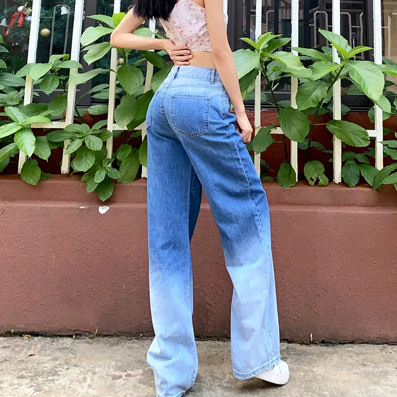 

Fashion Streetwear Wide-Leg Loose Jeans For Women Plus Size Casual Straight Denim Pants Mom Jeans Boyfriend Jeans Pantalon Femme