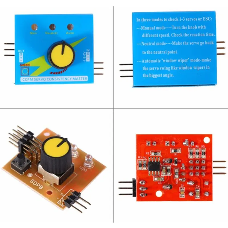 Простой прибор для проверки сервопривода 3-канальный контроллер ECS консистенции