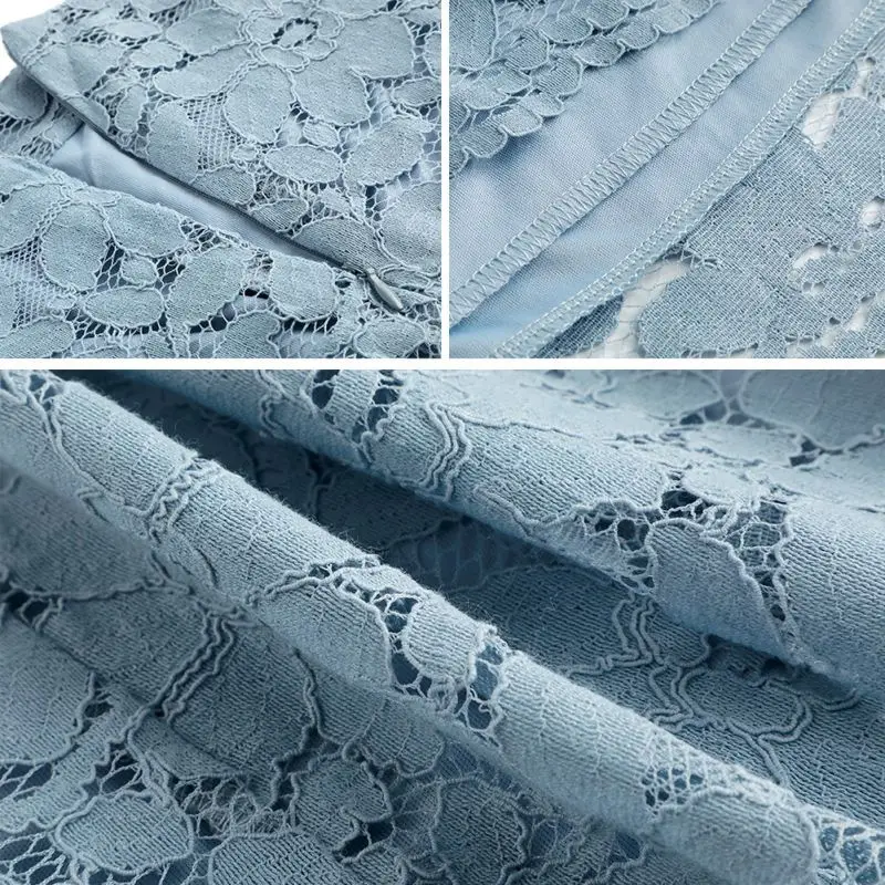 

Hip Bag Skirt New Fashion Solid Casual Summer Lace Female Above Knee, Mini A-line Empire Ages 18-35 Years Old Long