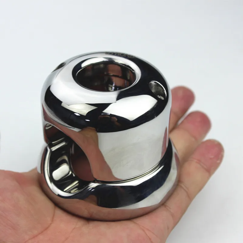 Кольцо для пениса из нержавеющей стали с подвеской в мошонку тренировочное