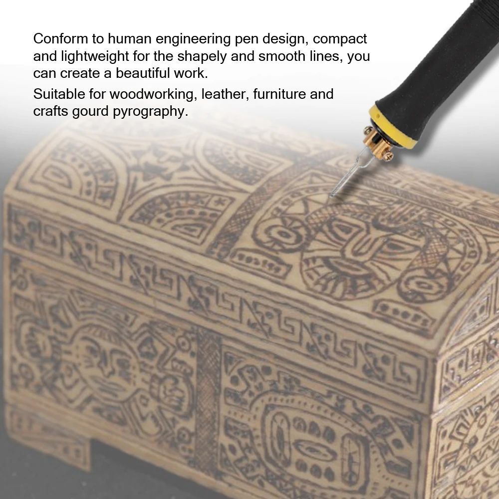 Паяльная станция машина для сжигания древесины горелка пирография ручка Тыква