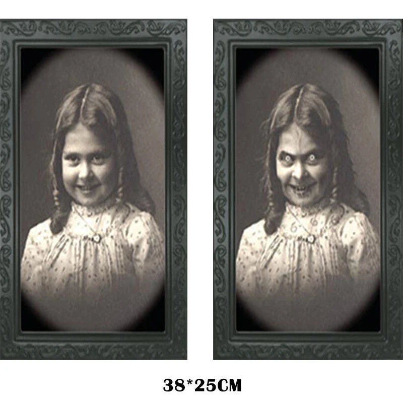 G Мона Лиза Картина маслом призрак фоторамка украшения-ужастики для хеллоуина ремесло девичник вечерние украшения тематическая вечеринка Хэллоуин игрушки - Цвет: G