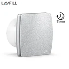 Вытяжной вентилятор для ванной комнаты, 4 дюйма, 100 мм, с таймером, 220 В