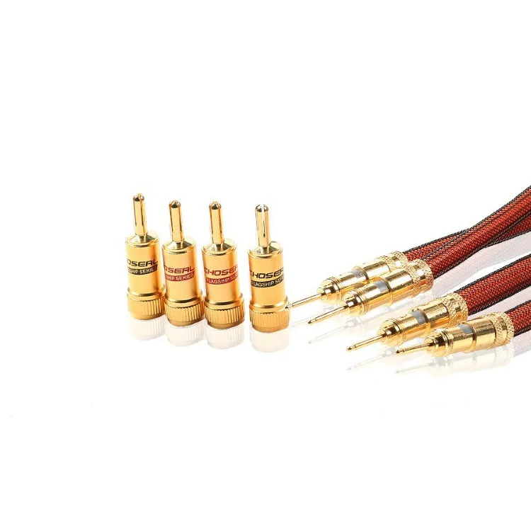 Choseal LB-5109 HiFi hi-end hiend 6N OCC кабель для динамика 24K позолоченный Банановый штекер 2 5 м