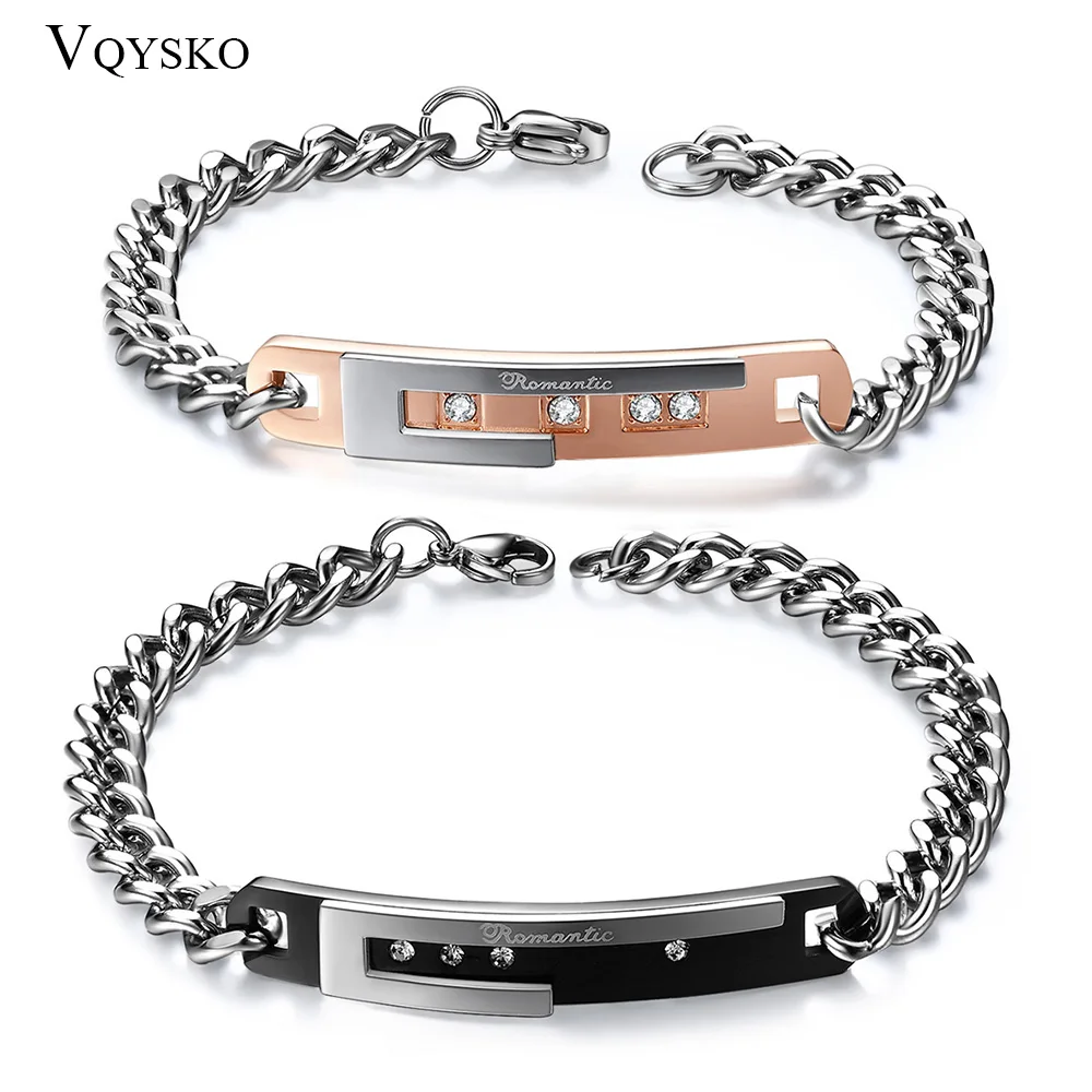 1 шт. милый подарок для влюбленных из нержавеющей стали|crystal bracelets bangles|bangles for mencrystal