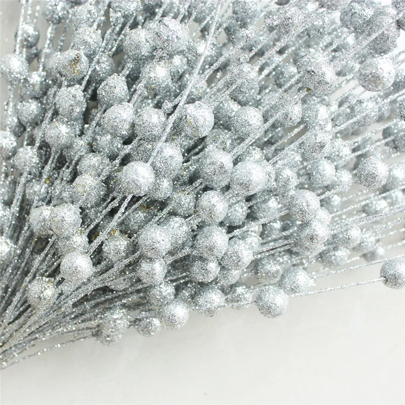 Рождественское украшение фисташки для гостиной золотой порошок ягоды