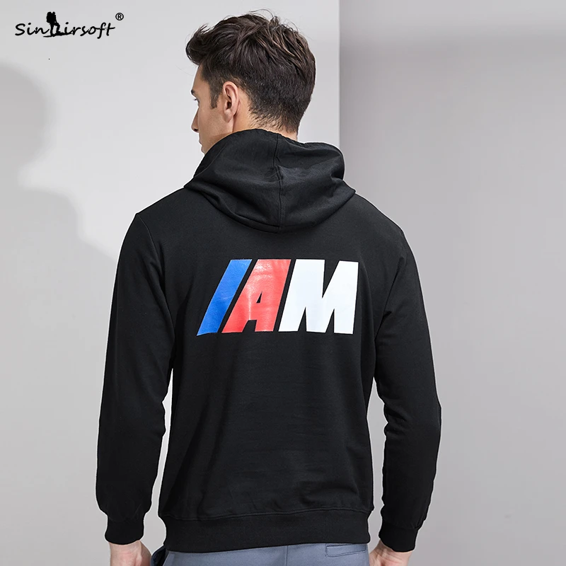 Полная длина мужские повседневные белые топы одежда 3D Письмо печати пуловер с