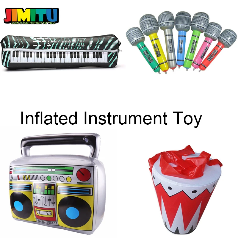 1 шт. необычный инструмент надувные игрушки Гитара микрофон радио надувная