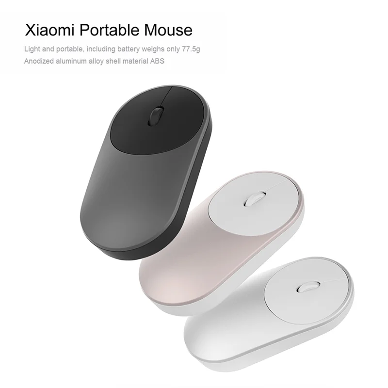 Оригинальная портативная беспроводная мышь Xiaomi mi оптическая Bluetooth 4 0 RF 2 ГГц