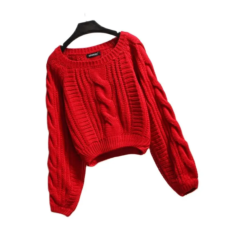 New Women's Twist Sweater Women Sweaters Fashion Jersey Winter Pullover Femmes Jumper Autumn Warm Tops PURPLE BLUE | Женская одежда