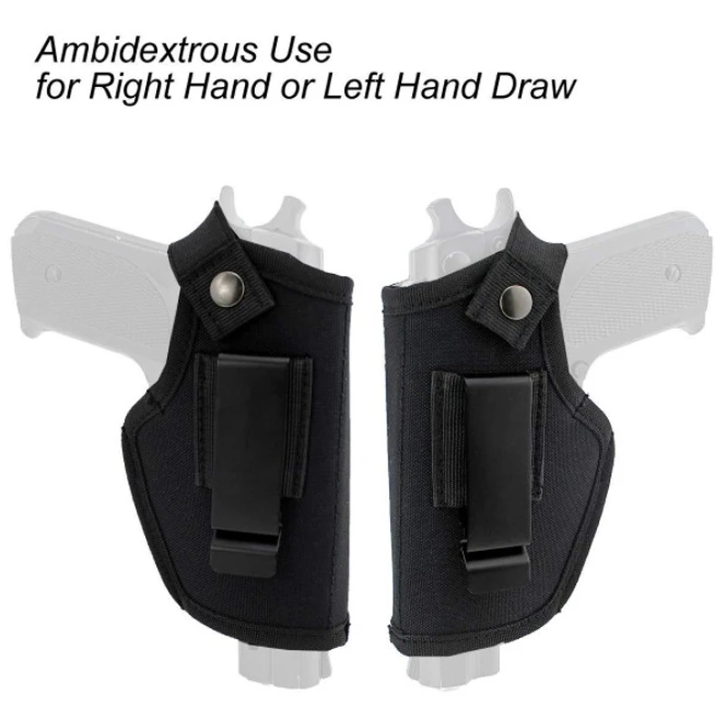 Concealed Carry Holster Tactical Gun Belt Metal Clip Airsoft Bag For Glock 23 36 39 42 43 IWB OWB Handguns |