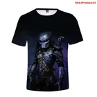 Для мужчин 3d футболки фильмы ужасов Хищник принт новые летние футболки повседневные свободные короткий рукав Для женщин Для мужчин Хищник Прохладный уличная топы