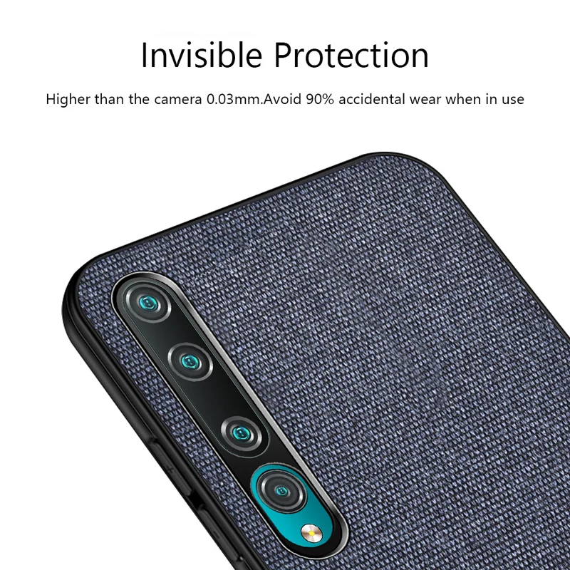 Чехол для Xiaomi Mi 10 Pro тканевый Силиконовый Мягкий противоударный чехол Redmi Note 8T