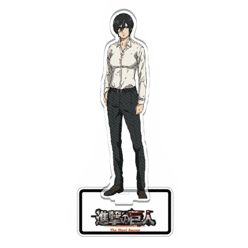 Anime Attack on Titan Eren Levi Rivaille Acrylic Stand Figure Desktop Decoration Collection Model Plate Toy Cosplay Doll Gift |