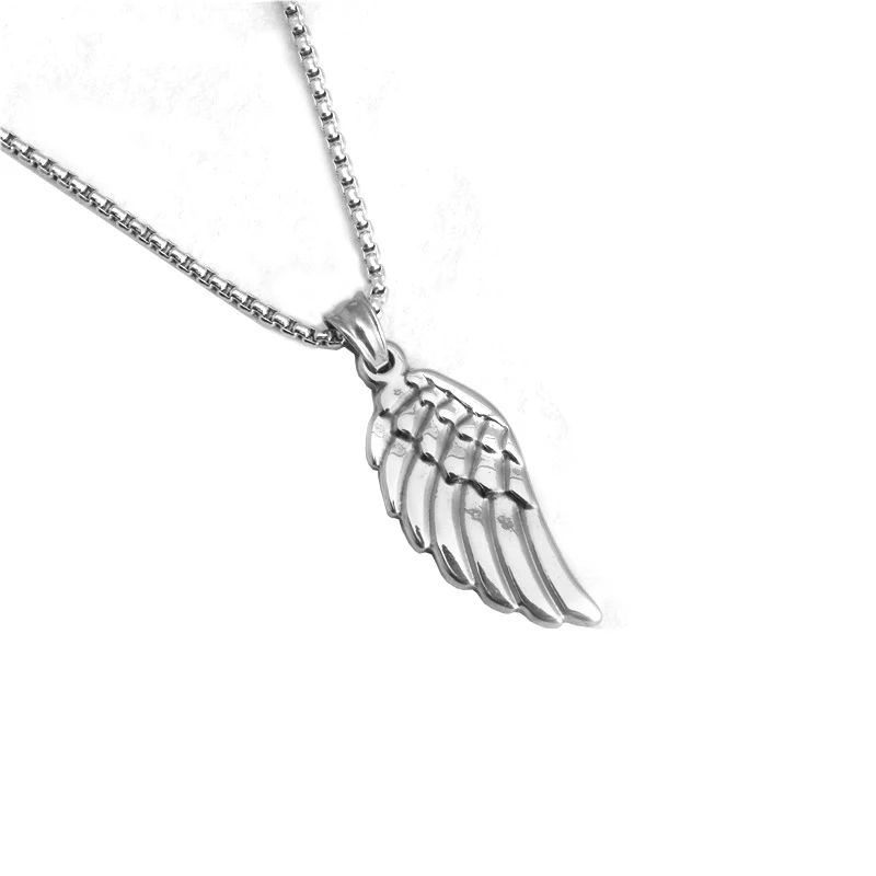 Цепочка из нержавеющей стали Angel wingsPendant, колье, ожерелье, ожерелье, колье, женское ювелирное изделие, панк, хип-хоп цепочка, ожерелье ангела