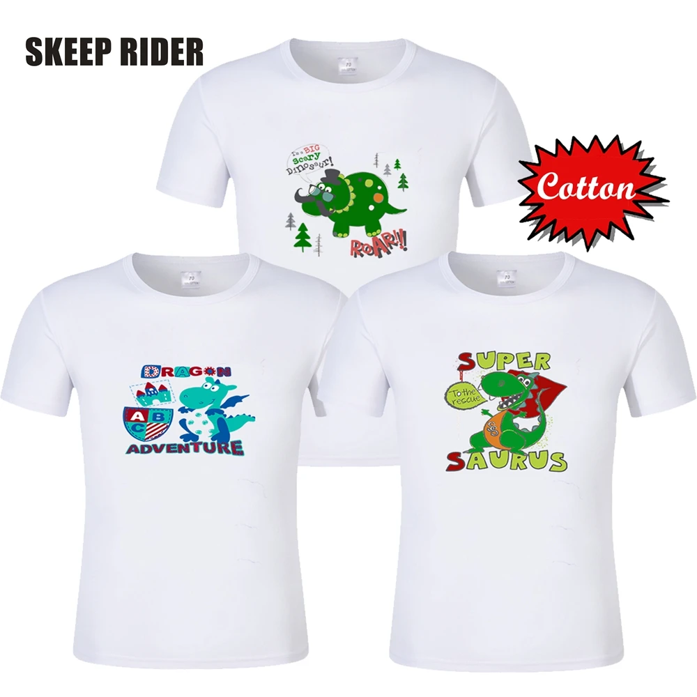 СКР Повседневное с животным принтом для девочек подростков Детские футболки