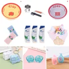 1:12 Кукольный домик Миниатюрный шампунь гель для душа зубная щетка чашка для зубной пасты полотенца для умывальника необходимые туалетные принадлежности для кукольной ванны