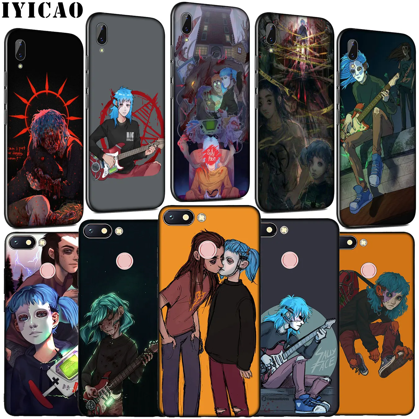 Мягкий силиконовый чехол IYICAO Sally Face Game для Xiaomi Redmi Note 8 8T 8A 7 7A 6 6A 5 5A K30 K20 Pro GO S2 |