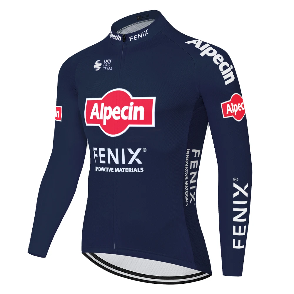 2021 команда alpecin fenix Велоспорт Джерси Лето Весна с длинным рукавом велосипедная