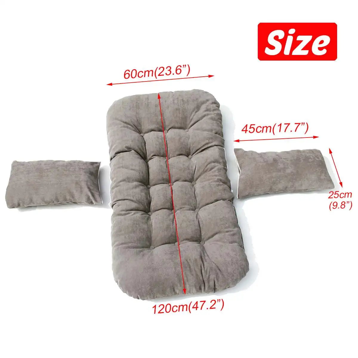 

Corduroy Fabric Swing Chair Cushion Mat Hanging Hammock Egg Chair Back Pad Swing Pillow Patio Decor 60*120cm