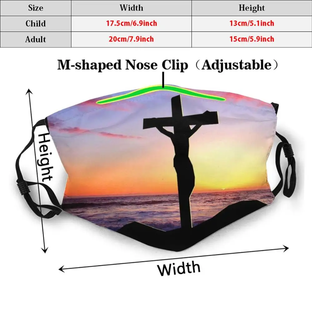 Маска истинного короля Pm2.5 фильтрующая для взрослых и детей сделай сам Бог Иисус