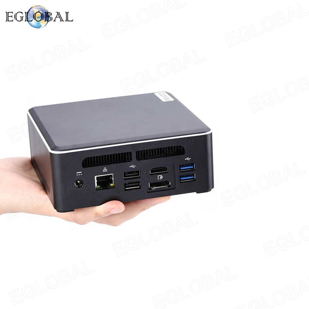 Eglobal мини ПК AMD Ryzen 7 2700U 5 3550H Vega Graphic 2 * DDR4 M.2 NVMe компьютер Windows 10 3x4K Type c HDMI2.0 DP AC WiFI|Мини