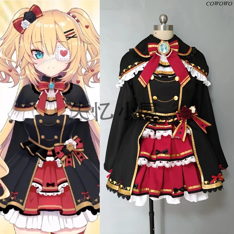 

Аниме Vtuber Hololive Akai Haato Lolita Красивая Боевая форма Косплей Костюм Хэллоуин вечеринка наряд для женщин 2021 Новинка