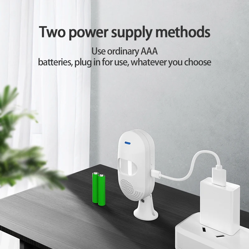 

New Tuya Wifi Infrared Probe Alarm Human Body Induction Alarm Smart Home Intrusion Infrared Detection 360 Arbitrary Rotation