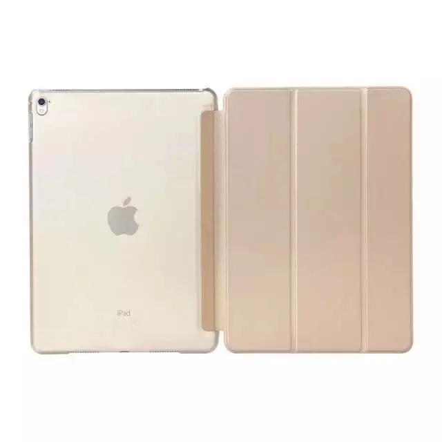 Умный чехол для ipad 4 3 2 ультра тонкий чехол из искусственной кожи с защелкой+ PC полупрозрачный чехол для Apple ipad 2 3 4# N - Цвет: Gold